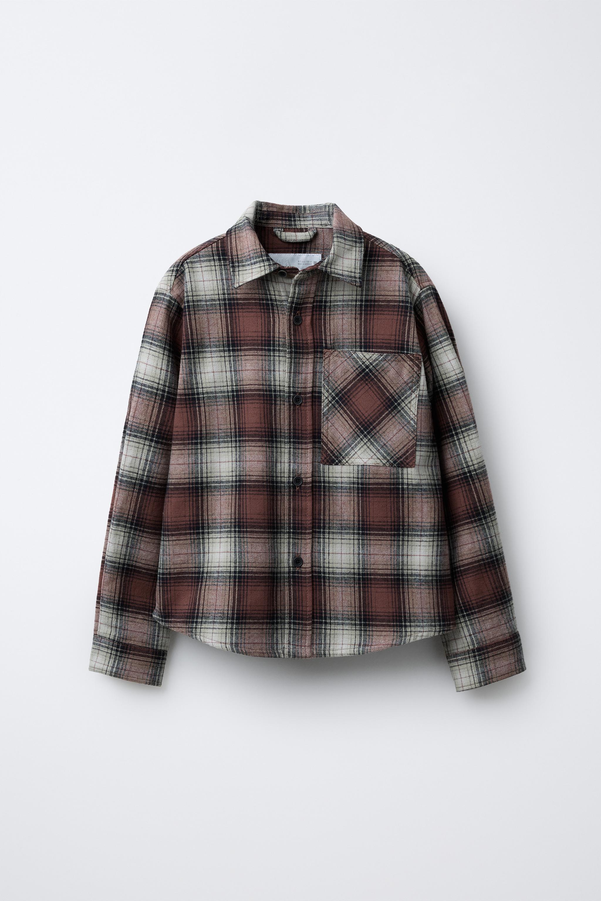 PLAID POCKET OVERSHIRT